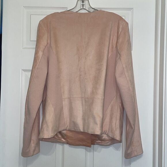 H by Halston Blush Pink Moto Jacket - Picture 5 of 8